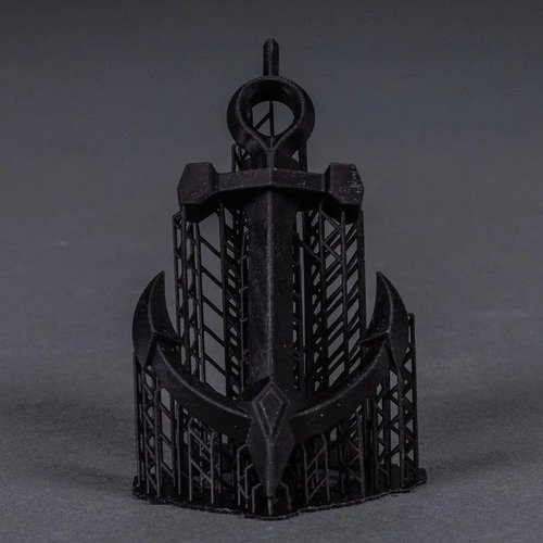 Objet décoratif imprimé en 3D noir