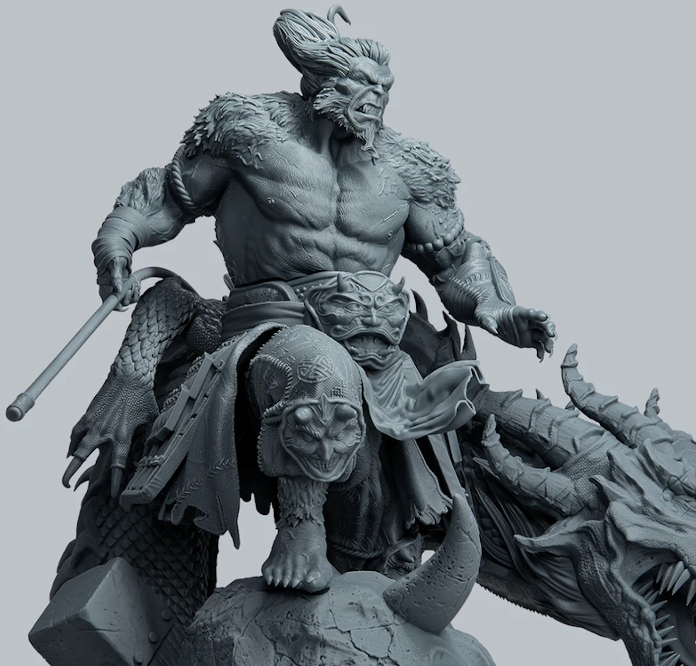 Figurine extrêmement détaillée imprimée en résine