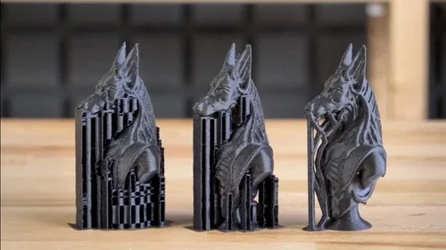 Pièce avec supports d'impression 3D