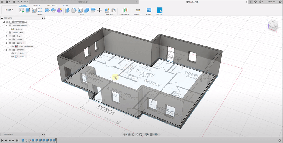 Assemblage de détails et modélisation sur Fusion 360