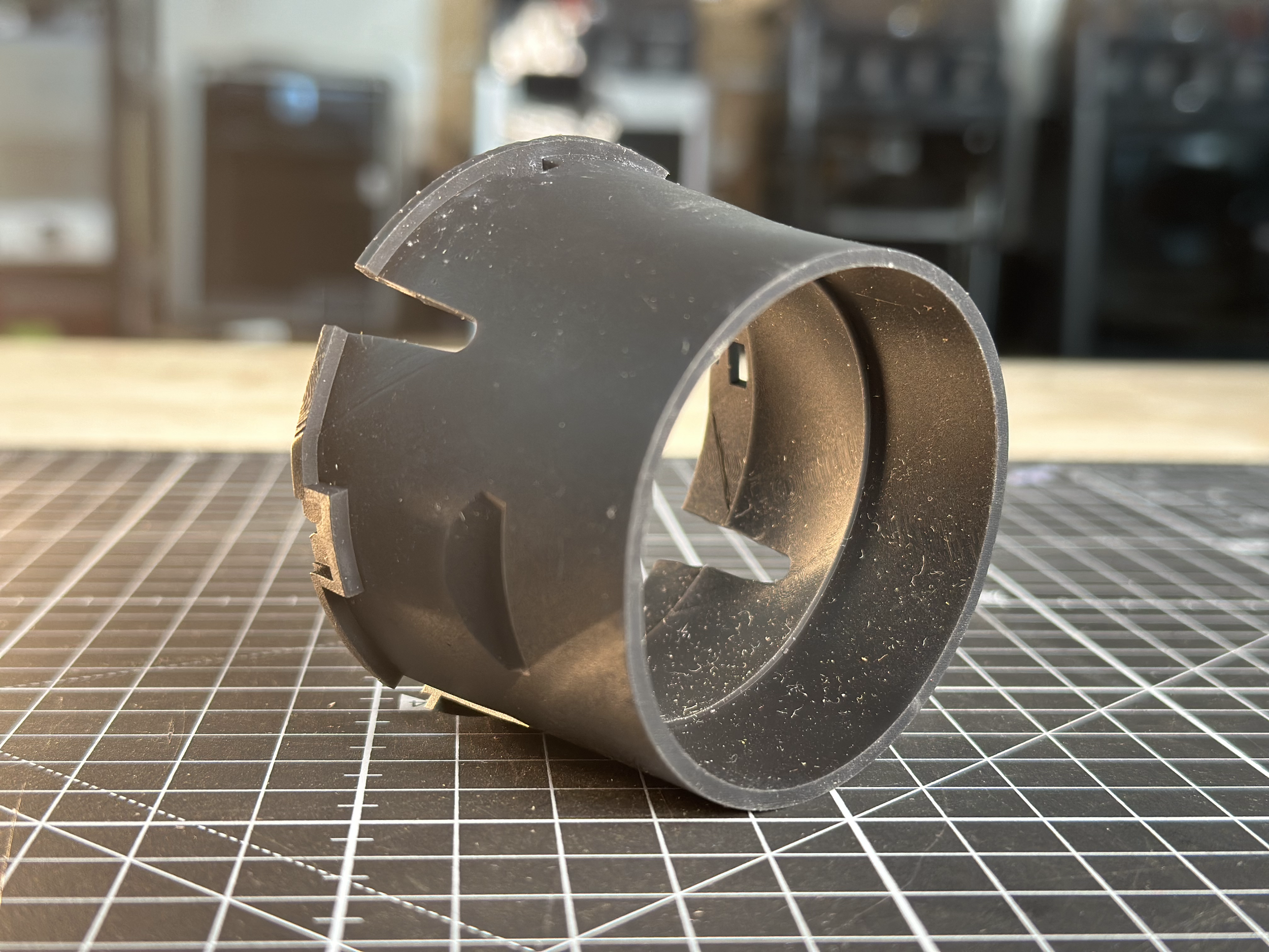 Pièce mécanique cylindrique imprimée en résine