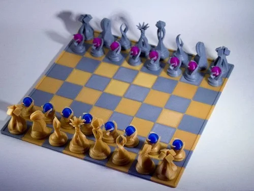 Jeu d'échecs personnalisé imprimé en 3D