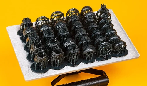Bagues imprimées en résine castable