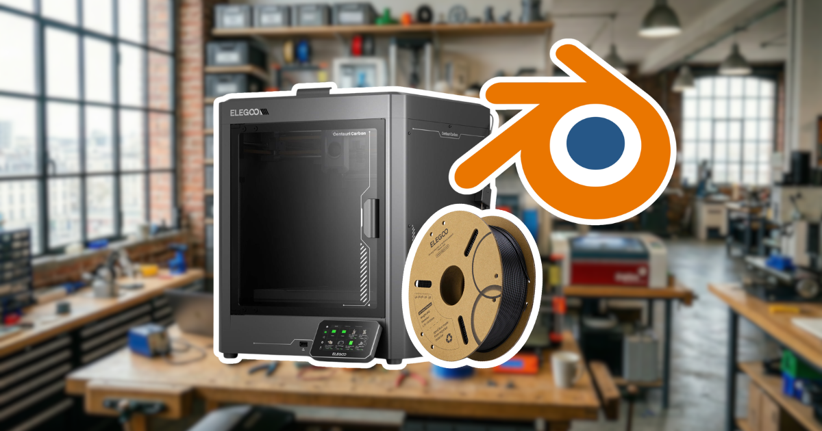 Modélisation sur Blender et impression 3D FDM en atelier