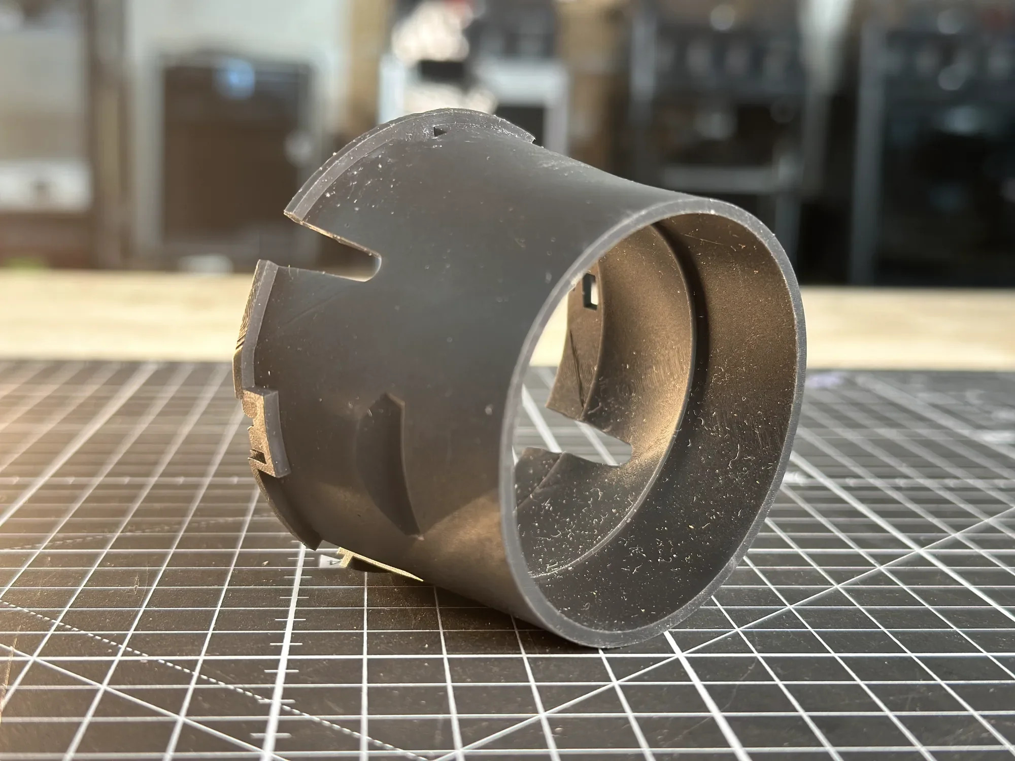 Pièce mécanique cylindrique imprimée en résine