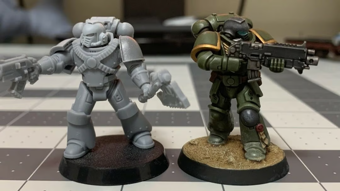 Figurine Warhammer imprimée en résine