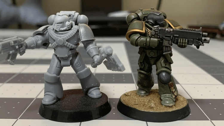 Figurine de wargaming imprimée en résine
