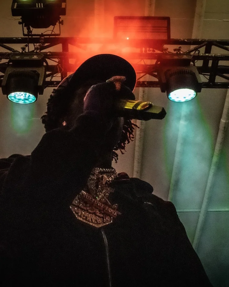 Kodak Black under red stage lights at Horseshoe Casino Baltimore