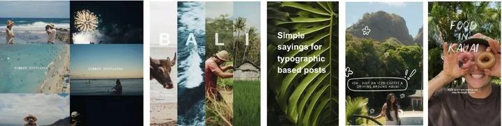 Social media visual style references