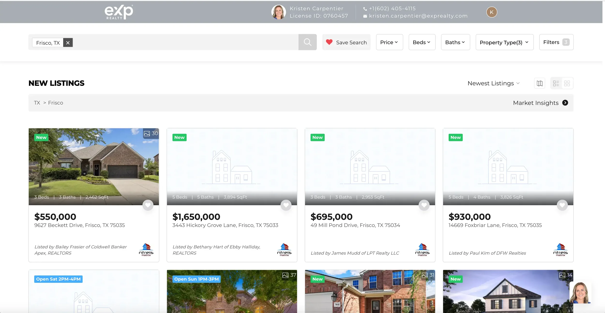 Frisco TX MLS listings preview