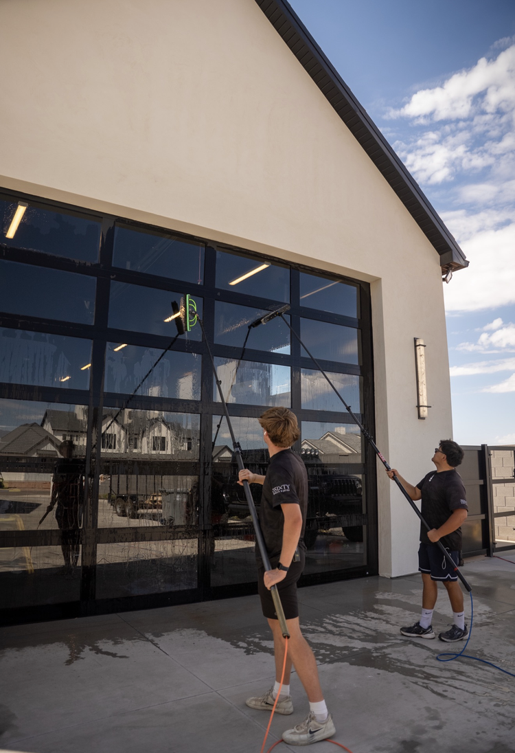 Garage Door and Metal Accent Cleaning by 3SIXTY Window Washing in St. George, Utah