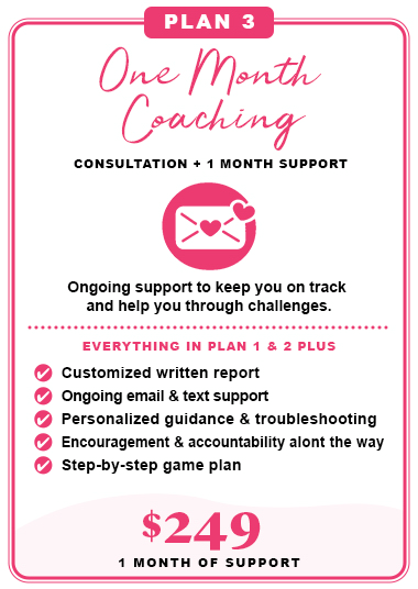 Plan 3 - One Month Coaching Support