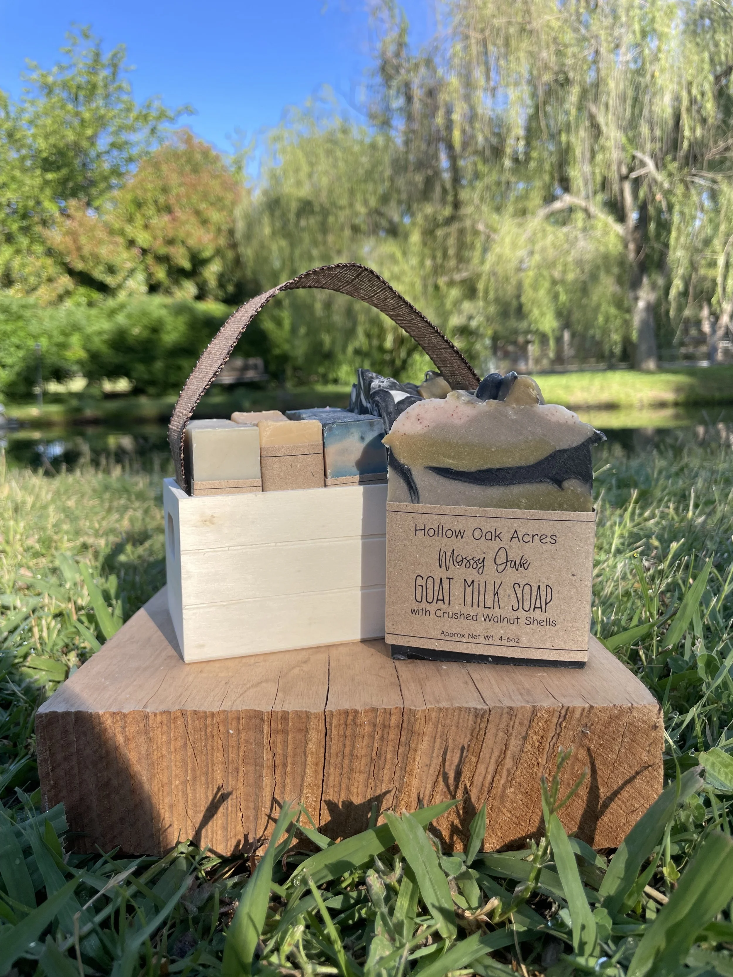 Men's Collection goat milk soap gift basket by Hollow Oak Acres