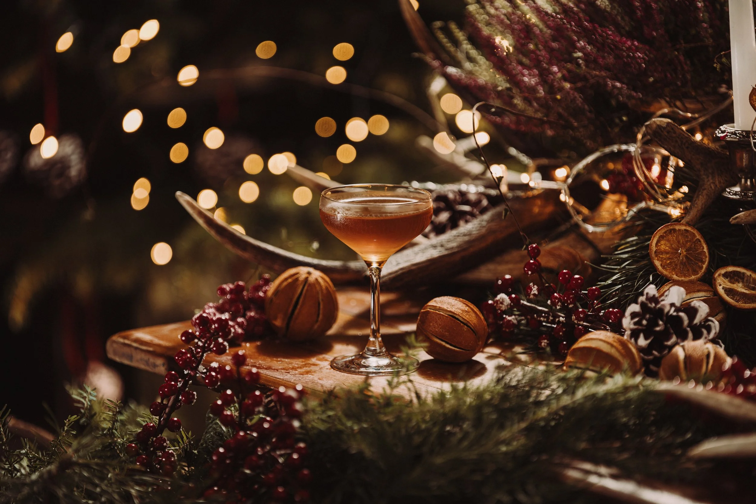 Fireside whisky and winter evening at the Loch Lomond Arms, Luss, Loch Lomond