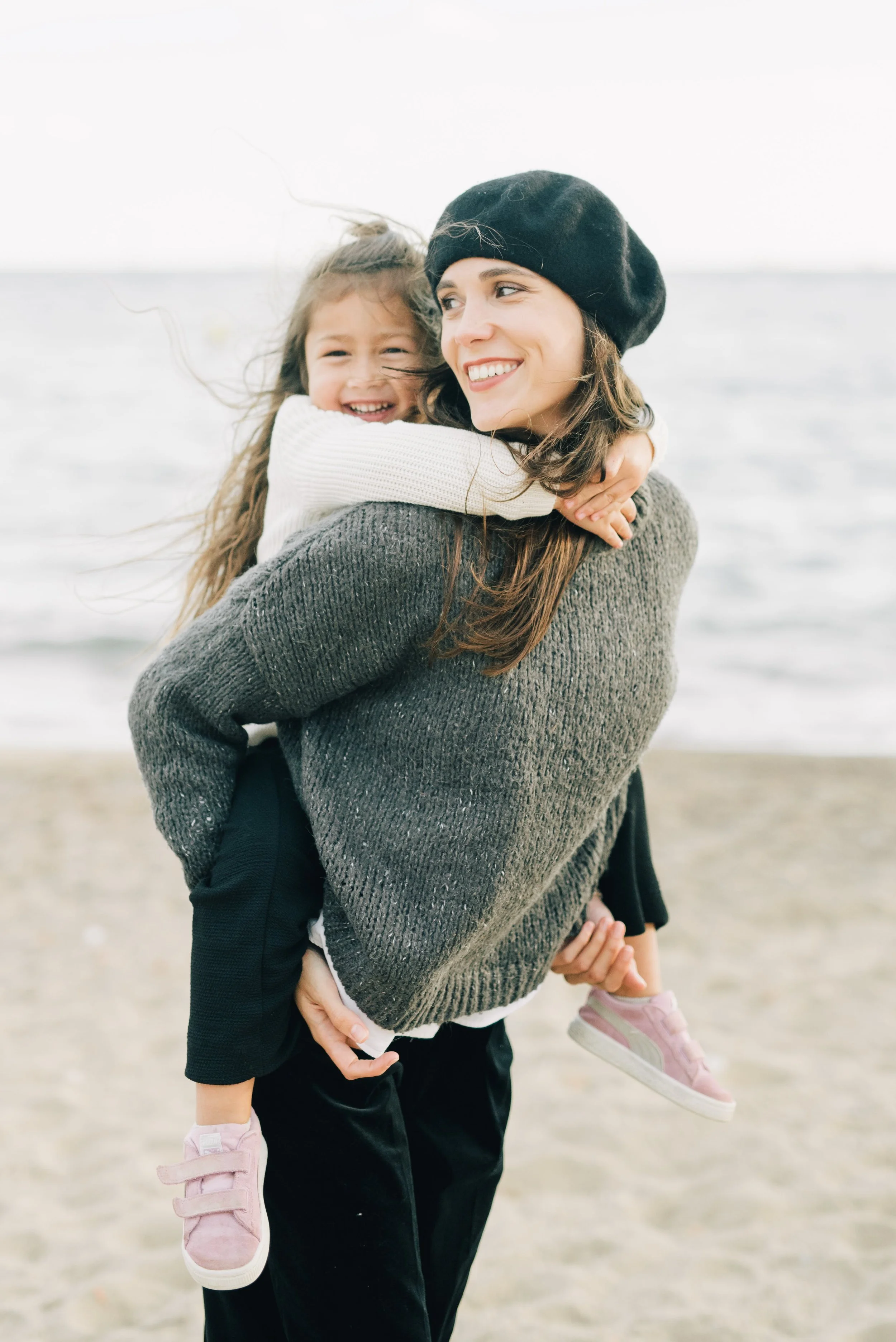 A mother and child sharing a tender moment