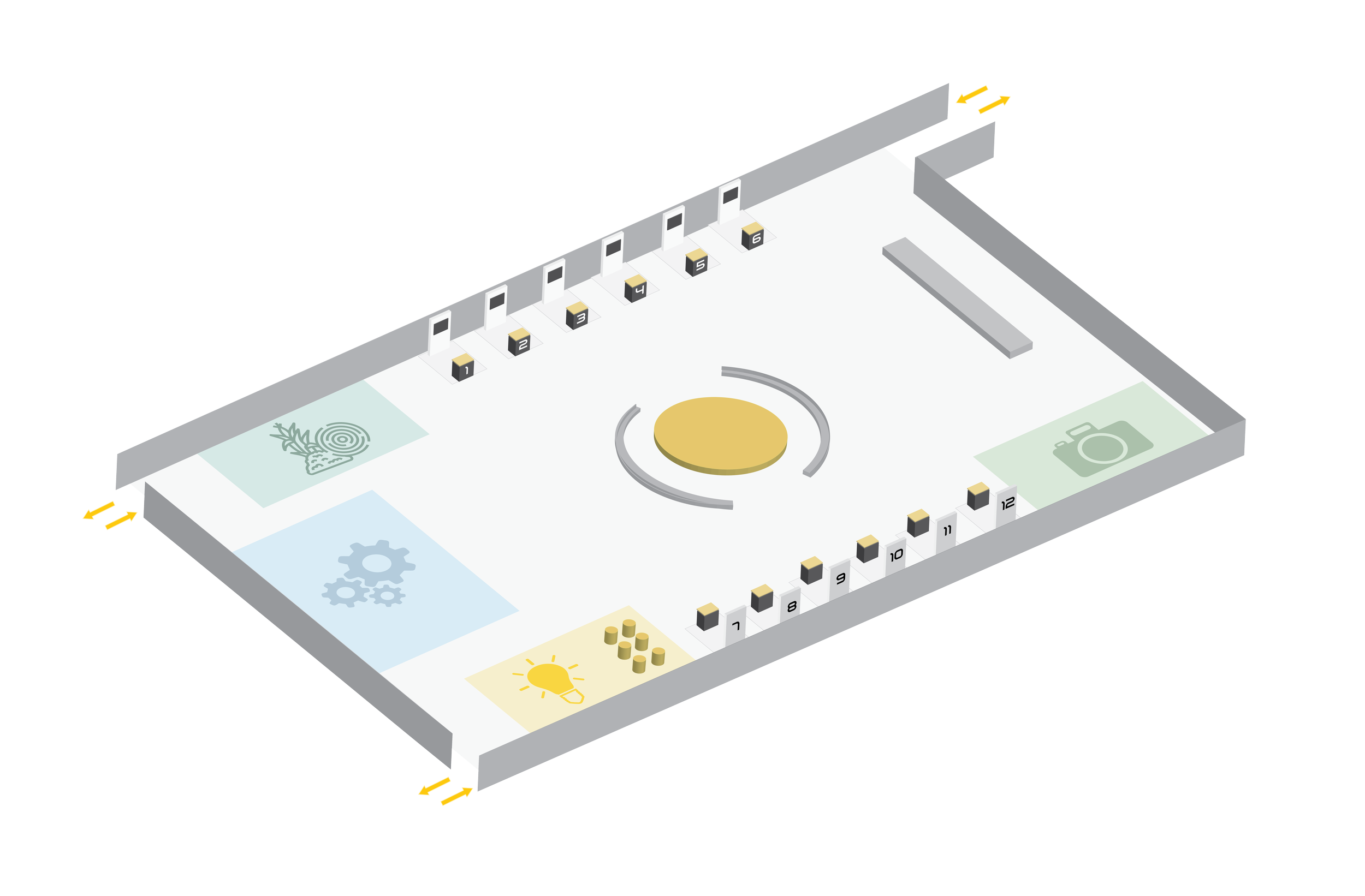 SAF Activation Zone floorplan