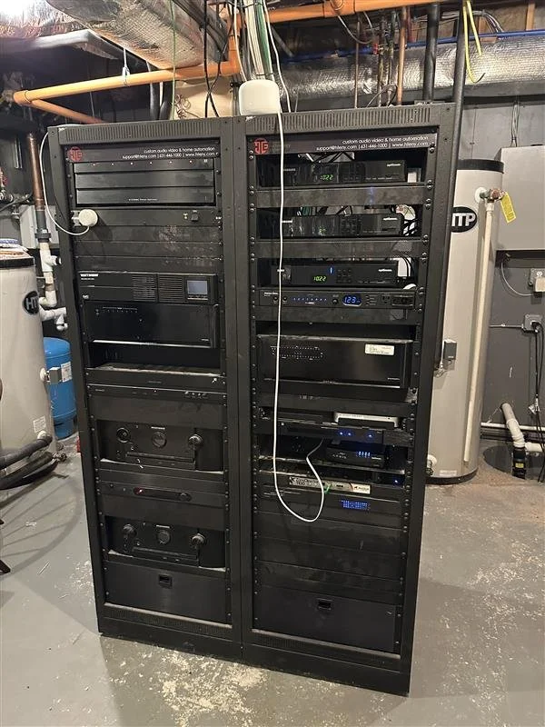 Clean and organized rack side-by-side comparison