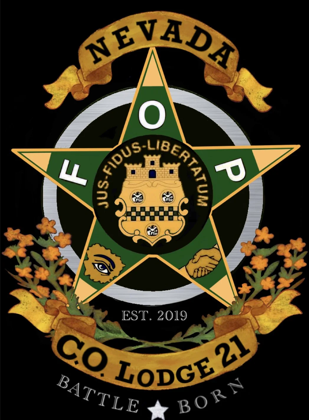 Nevada Fraternal Order of Police, C.O. Lodge 21 logo