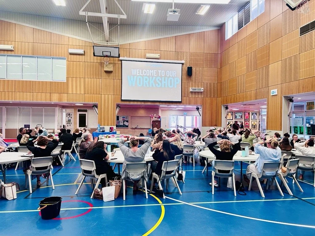 A well-attended Psychsense workshop in a school hall