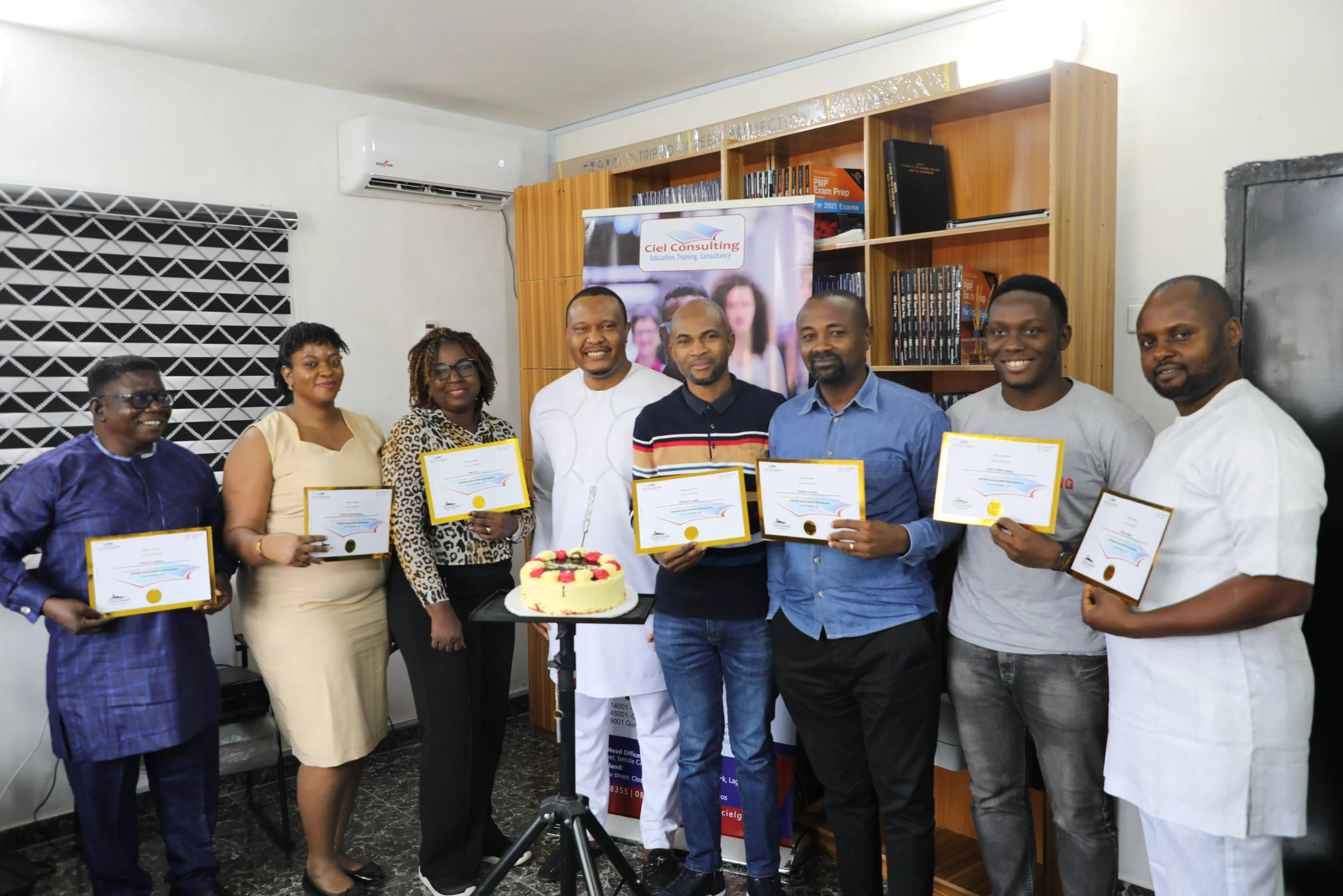 Physical classroom learning at Ciel Consulting Nigeria