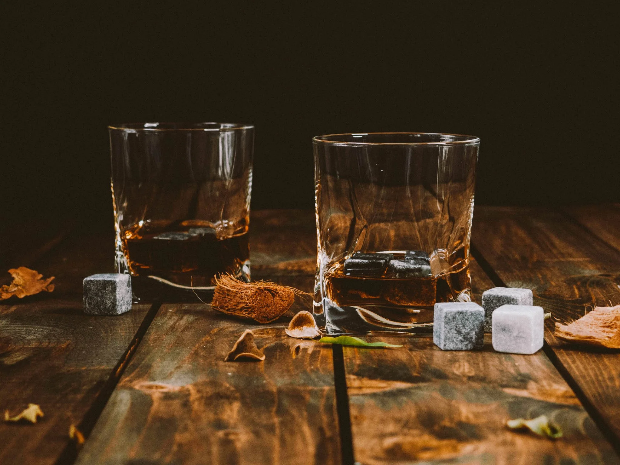 A guided whiskey tasting in progress