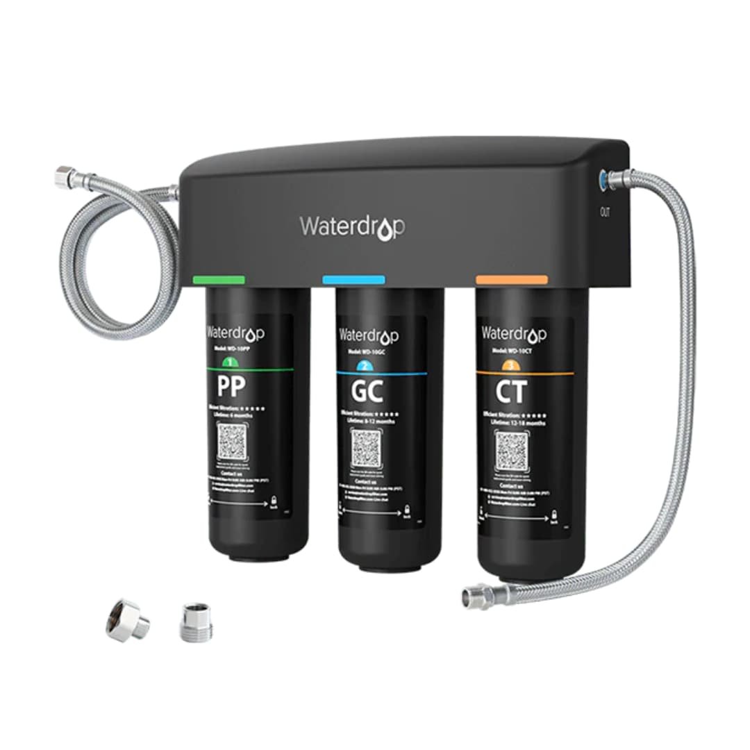 Waterdrop 3-stage Under Counter Direct Connect Filtration System