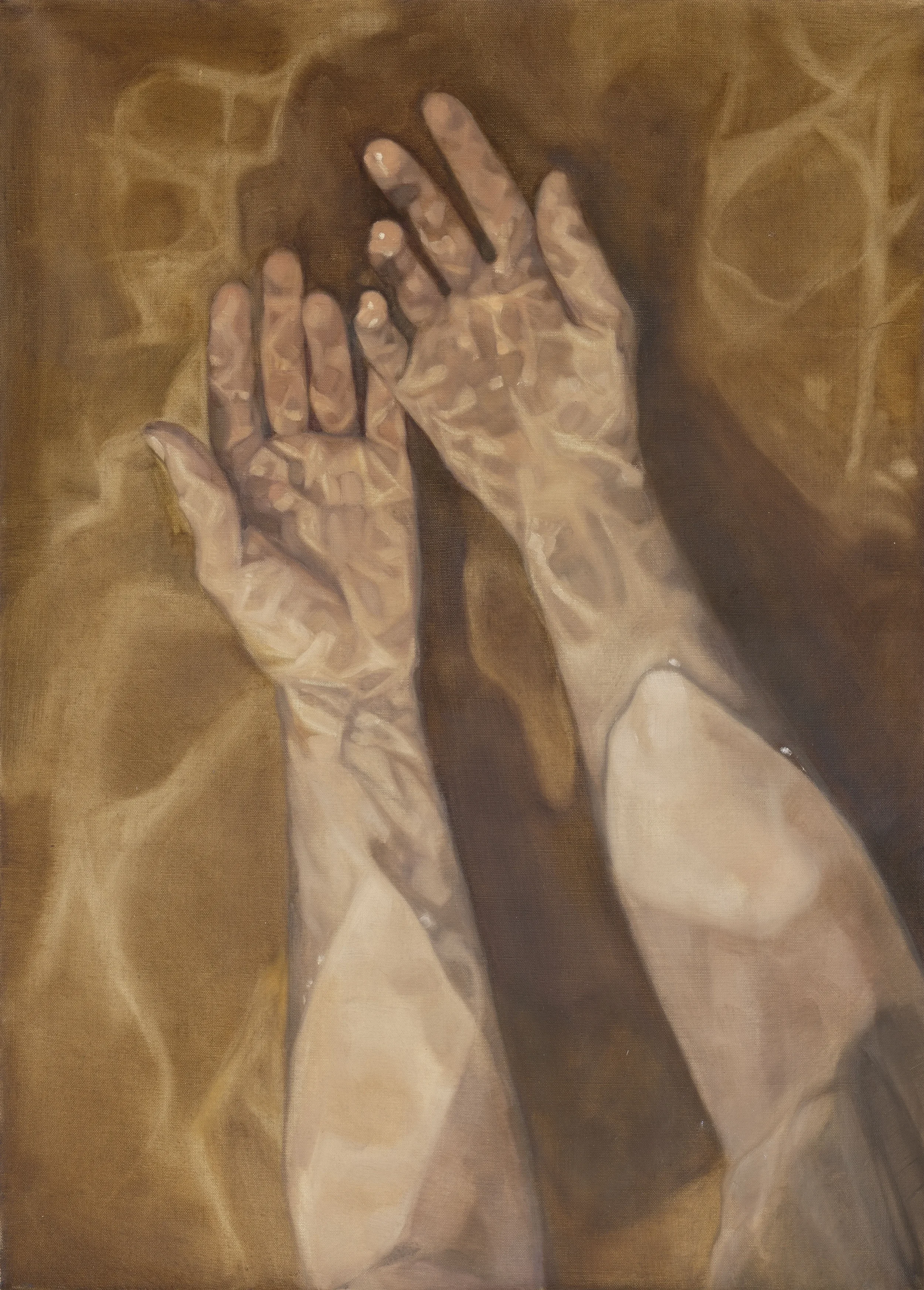 Wade The Deep 2026 Oil on Linen 70x50cm Clare Thackway