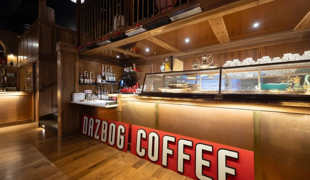 The coffee counter