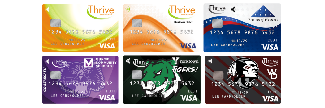 Thrive debit card designs