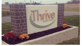 Thrive Credit Union team collaborating during the rebrand