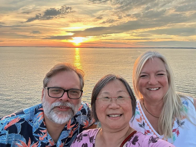 Sunset with friends · Boston–Quebec City 2025