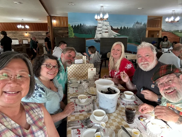 Time for a meal together · Boston–Quebec City 2025