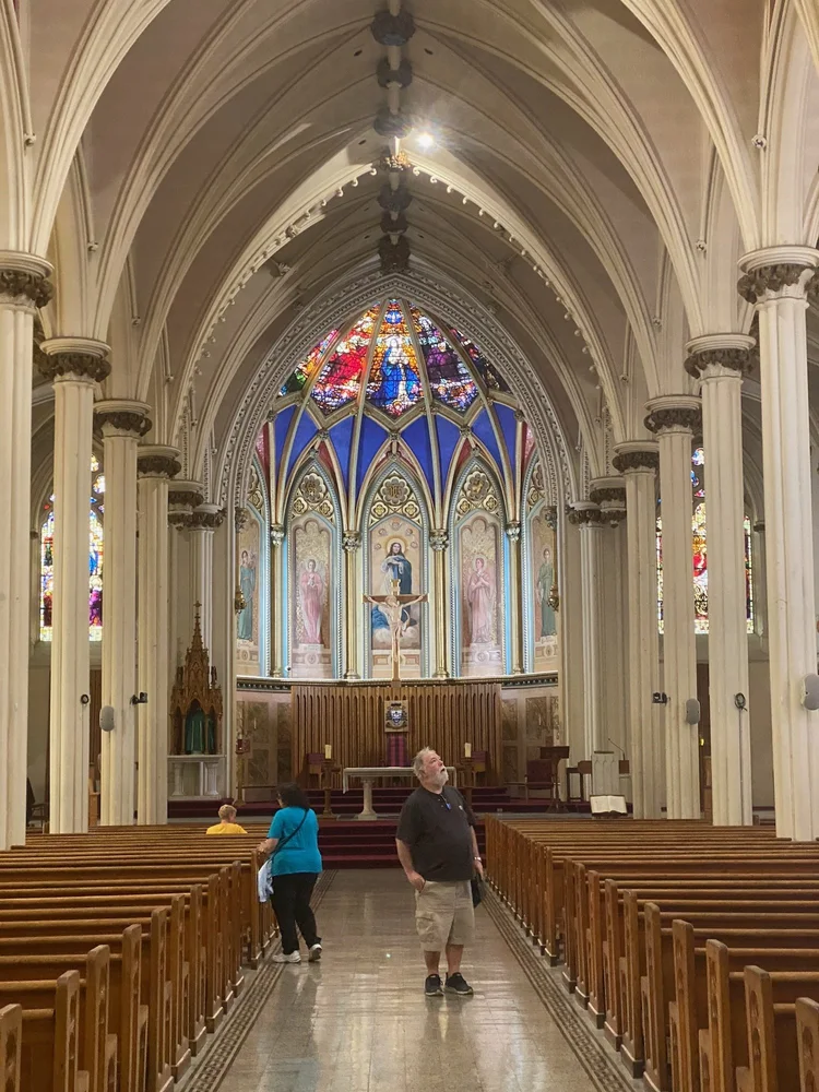 Inside a Halifax church · Boston–Quebec City 2025
