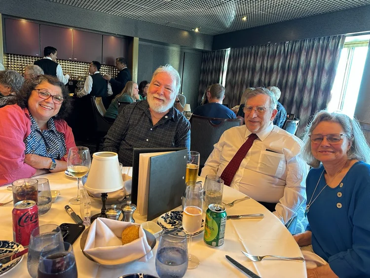 Dinner aboard the ship · Boston–Quebec City 2025