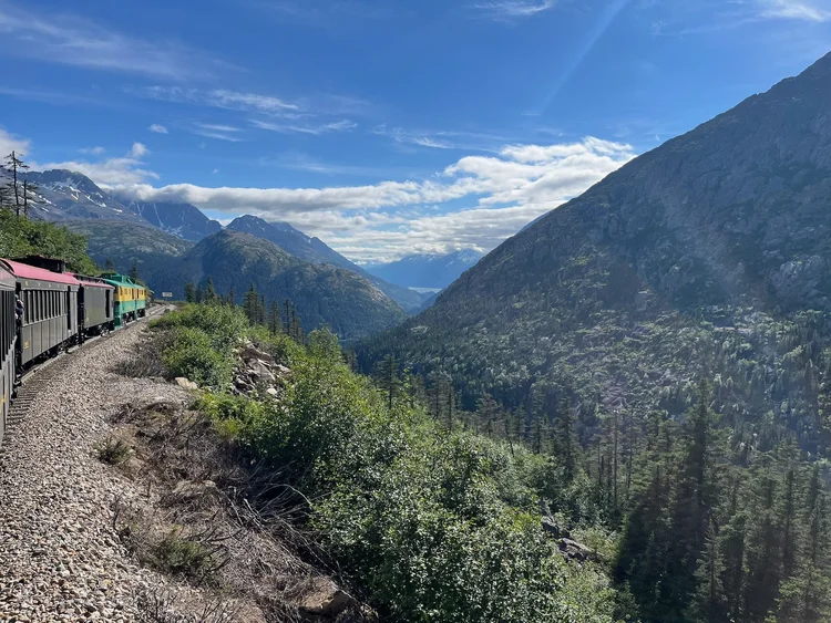 A train ride through the mountains · Alaska 2026