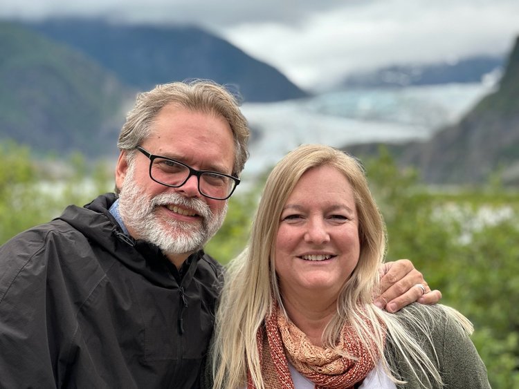 Stephen and Heather in Alaska · Alaska 2026