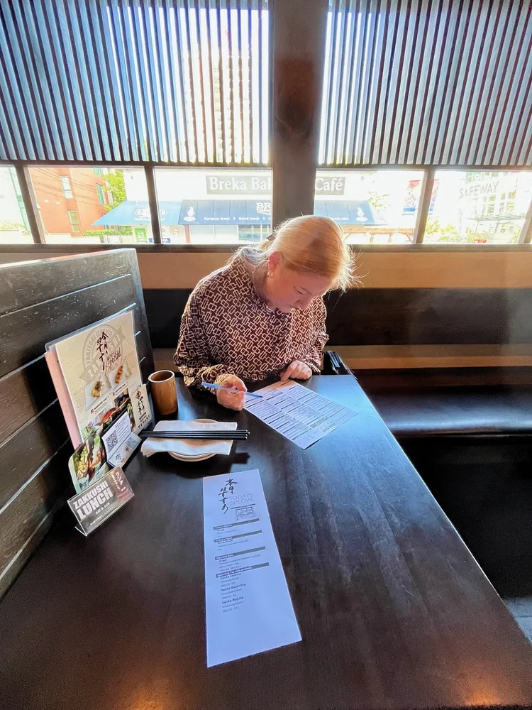 A quiet meal in Vancouver before the cruise · Alaska 2026