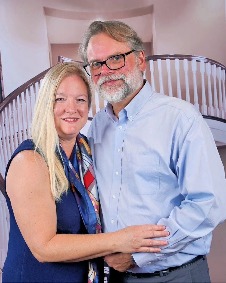 Stephen and Heather aboard the ship · Alaska 2026