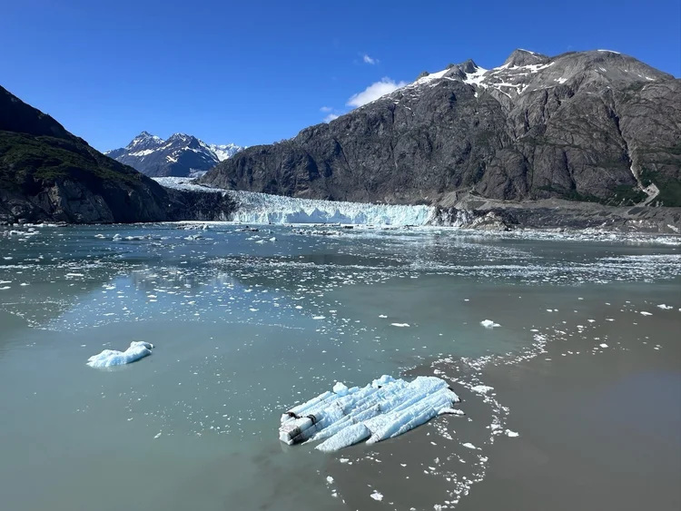 Blue ice and mountain views · Alaska 2026
