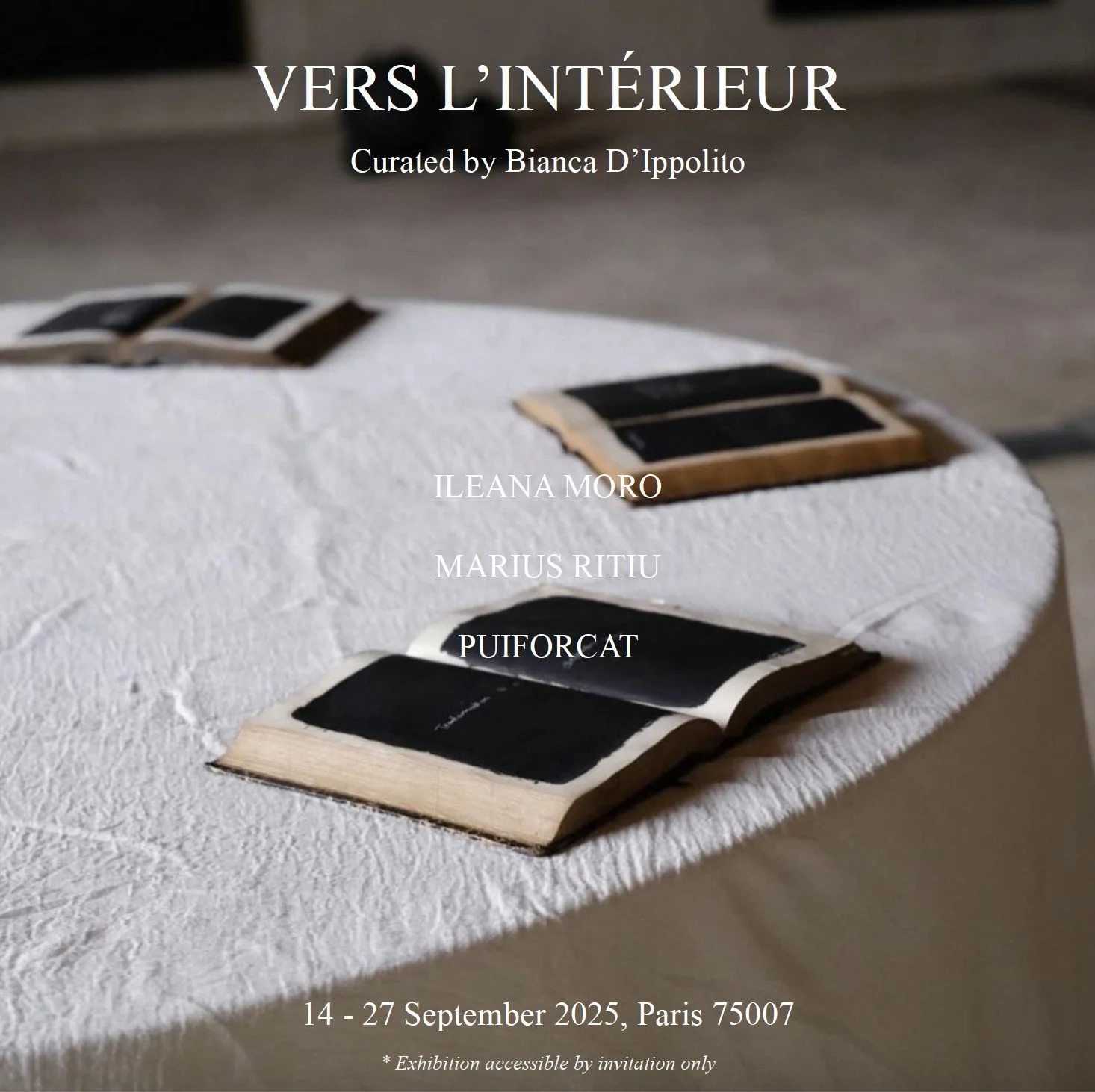 Vers l’intérieur, curated by Bianca D’Ippolito