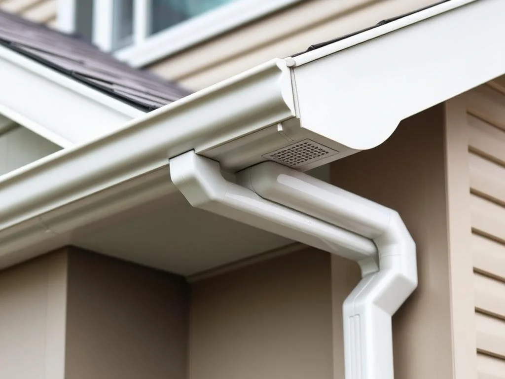 Eavestrough and downspout installation