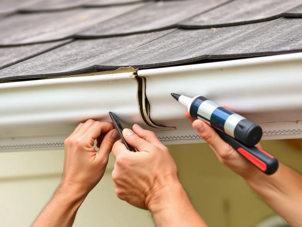 Eavestrough repair