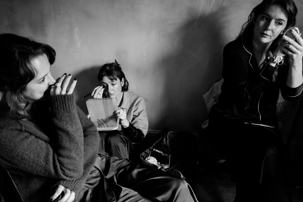 Sammy and Alex enjoying their wedding day together &mdash; stunning black and white reportage wedding photography