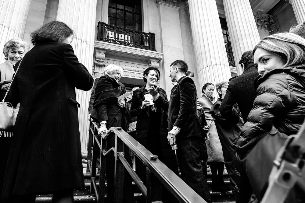 Documentary wedding photography inside Old Marylebone Town Hall, London - 7