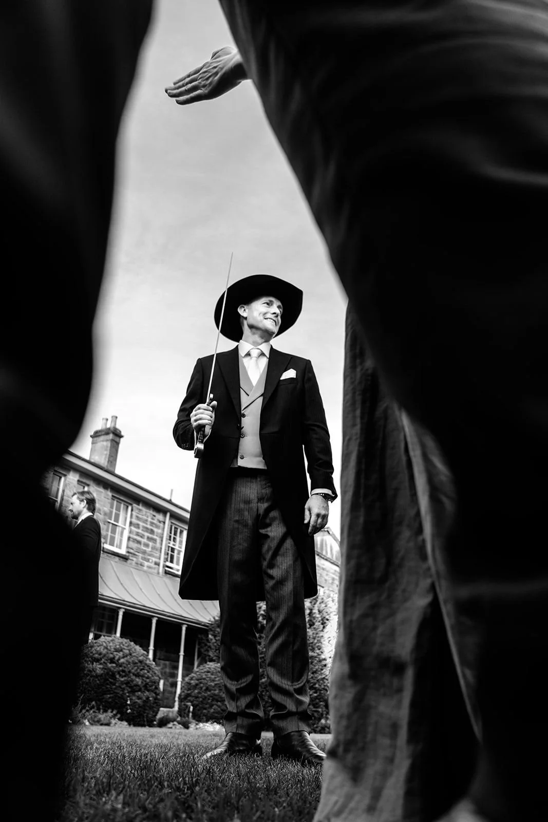 Alis reacting to the speeches at Hotel du Vin Tunbridge Wells wedding breakfast