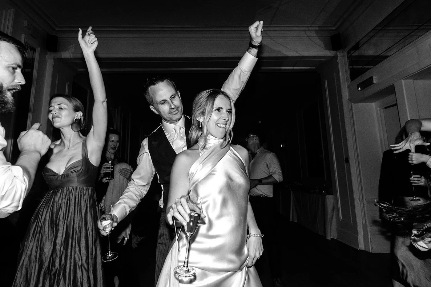 Wedding guests dancing late into the night at Hotel du Vin Tunbridge Wells