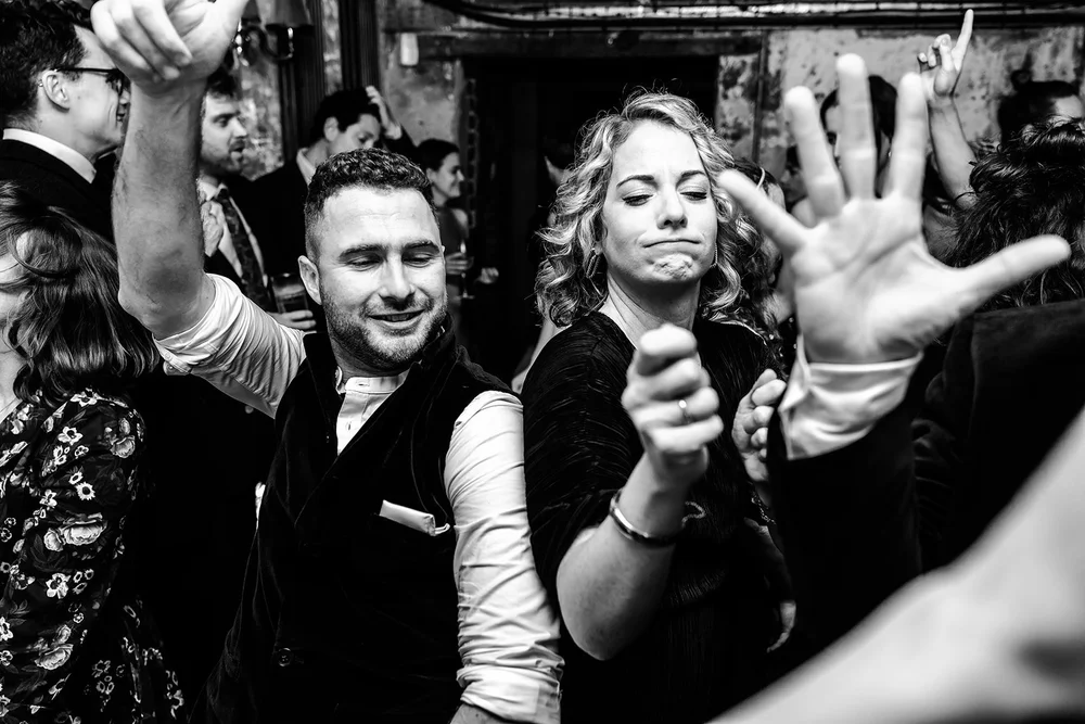 Wedding reception in the Saloon at Brunswick House, documentary photography by Oliver Holder