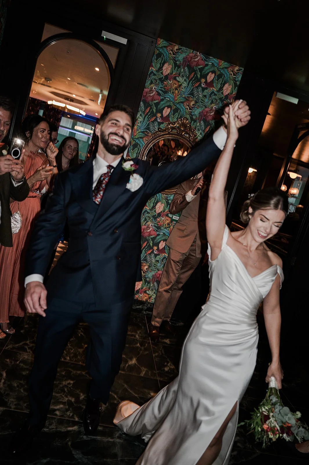 Nat and Josh grand entrance at The Other House Kensington