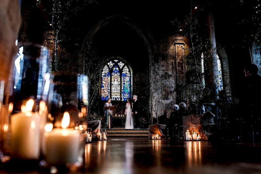 Mount Without Bristol wedding photography — couple at the altar, documentary ceremony by Oliver Holder