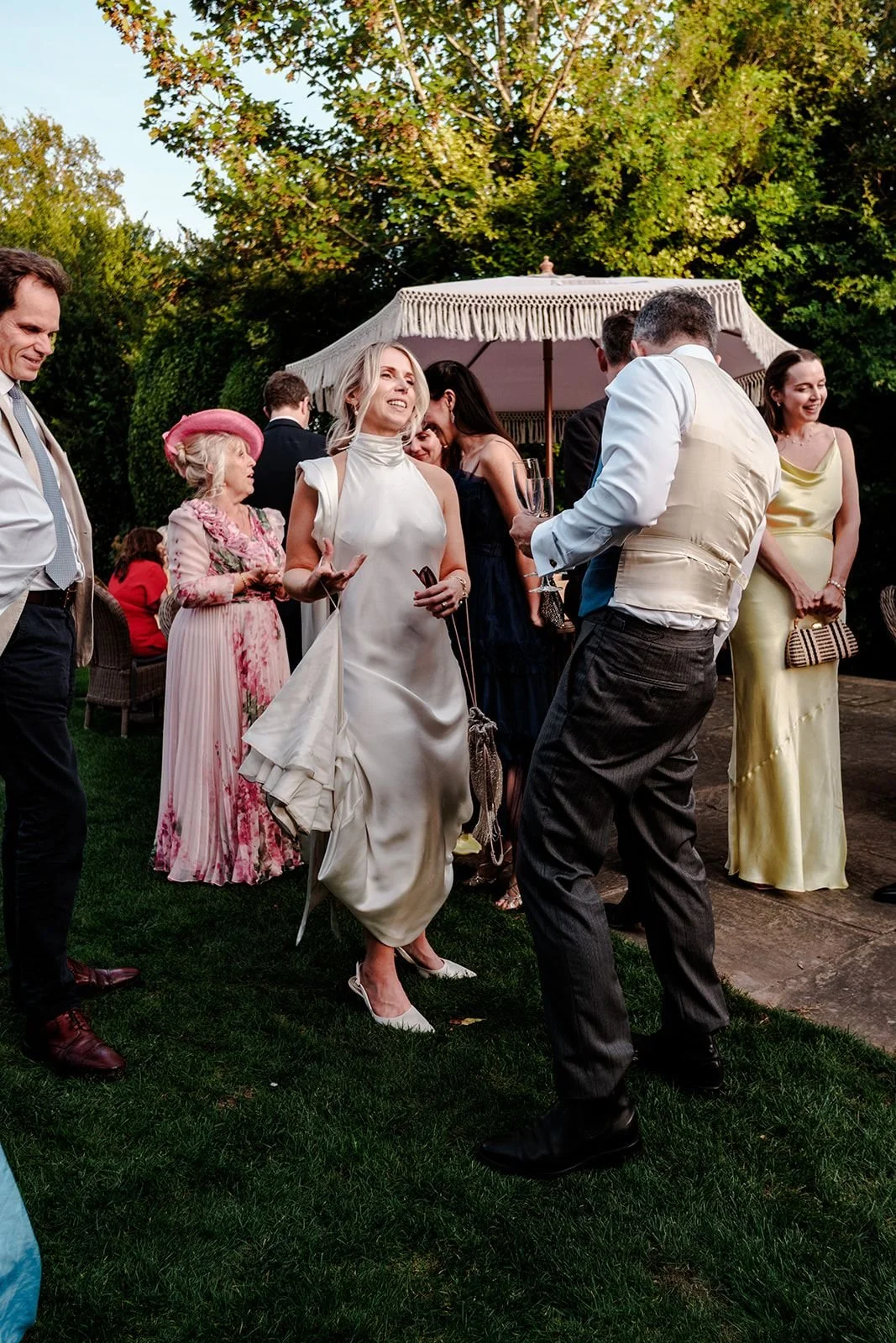 Best man speech with guests laughing at Hotel du Vin Tunbridge Wells